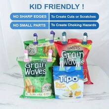 Heavy Duty Metal Food Bag Clips With Scratch-Resistant Vinyl Coated Ends, Food Packaging Clips, Kitchen Food Bag Clips, Photo/Document Clips - Random - View 6