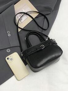 Una bolsa de mujer tipo bandolera con estilo retro, sencilla pero sofisticada, un nuevo modelo exquisito y clásico del 2026 - Multicolor - Ver 10