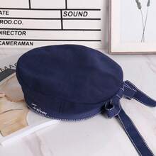 1 PC Navy Feng Sailor Hat Beret Female White Uniform Hat Ribbon Navigator Hat Shooting Stage Performance Crew Hat - Trắng - Xem 12