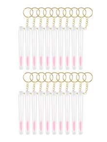 Conjunto de 10 Pincéis de Cílios Reutilizáveis, Tubos de Pincel para Sobrancelhas Descartáveis e Substituíveis, à Prova de Poeira, com Pontas de Diamante para Rímel, Ferramenta de Maquiagem para Cílios - Multicolorido - Ver 22