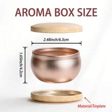 44 Stück Rose Gold Kerzen Herstellung Set, 8 leere Metall Kerzenbecher mit Holzdeckeln, DIY Kerzen Zubehör, Eid Mubarak Feiertags Geschenk, Geburtstags- und Oster Geschenk, Boho Stil Schlafzimmer Badezimmer Hochzeit Heim Dekoration, Schmuckkasten und Party Favors - w - Übersicht 4