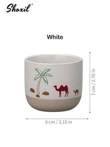 1 chiếc cốc sứ kiểu Trung Đông hình lạc đà và cây cọ, thích hợp dùng cho gia đình, quán cà phê, lễ Eid Al-Adha, tiệc tùng. - Tách - Xem 11