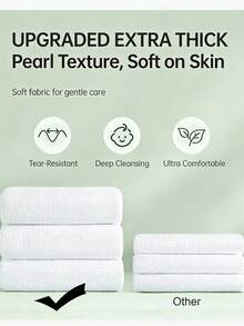 Khăn tắm dùng một lần, đóng gói riêng lẻ, khăn tắm khách sạn bán sỉ, cỡ lớn và dày, tiện mang theo, thích hợp cho tiệm làm tóc và phòng tắm. - trắng - Xem 4