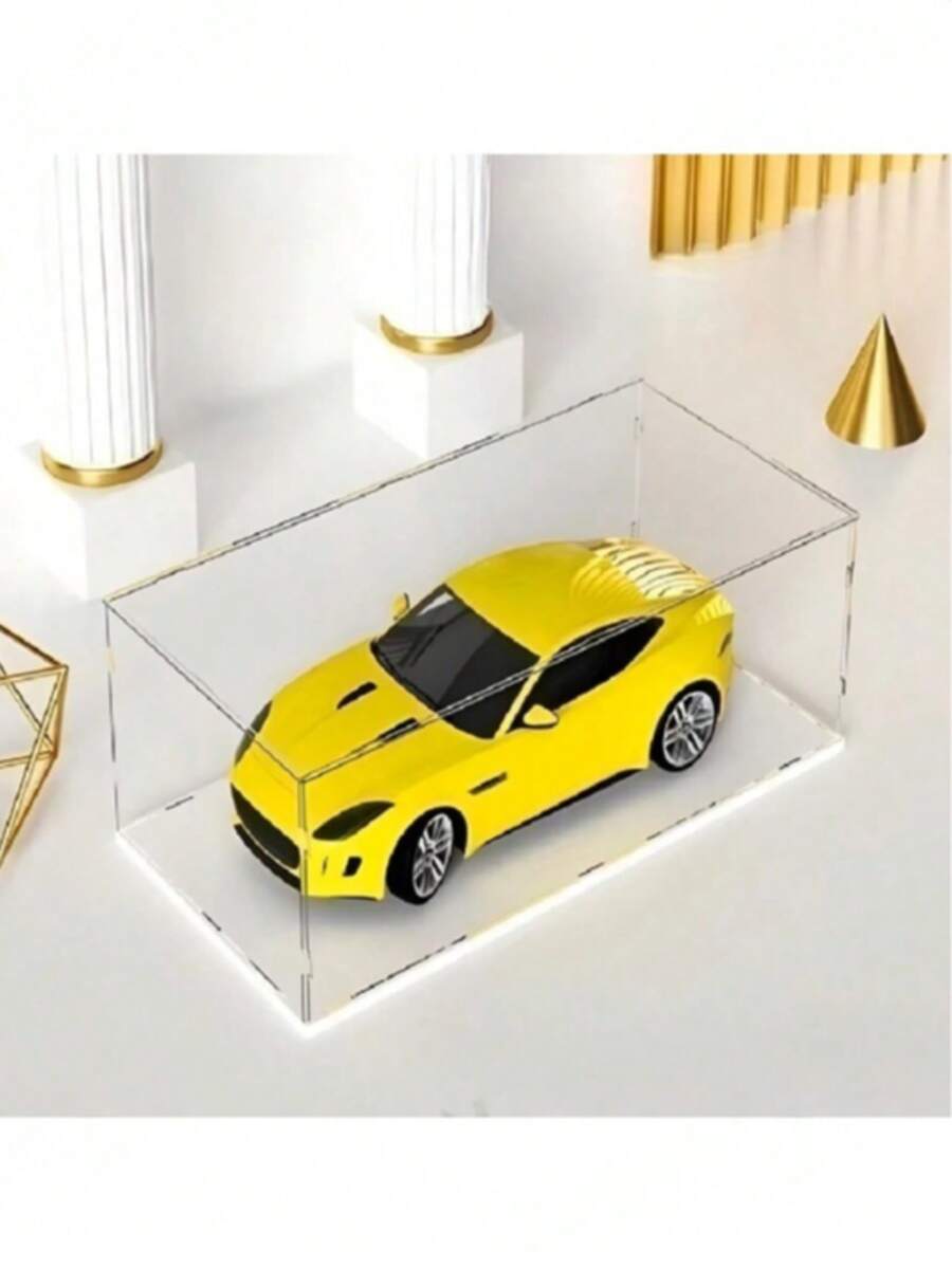 1 hộp trưng bày bằng acrylic trong suốt - Hộp đựng chống bụi, thích hợp để trưng bày tượng nhỏ, mô hình, búp bê - Kệ trưng bày tác phẩm nghệ thuật