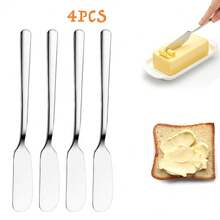 4/6/8-Piece Pack Of Premium Stainless Steel Butter Knives, Durable Metal Jam Spreaders, Suitable For Breakfast/Sandwiches/Peanut Butter/Cheese, Kitchen Accessories. - View 9