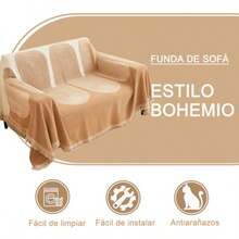 Funda Sofá de Chenilla Funda de Sofá de Tela de Doble Cara 180 * 230cm Antideslizante y Lavable a Máquina Adecuado para Familias con Mascotas Todas Las Estaciones - PielGrande - Ver 5