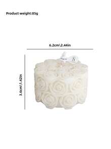 Nến thơm hình hoa hồng 3D - Món quà lãng mạn cho Ngày Valentine và đám cưới, Nến thơm làm từ sáp đậu nành, Trang trí nhà cửa và tiệc tùng. - Nến thơm hình trụ, hình hoa hồng - Xem 9