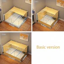 Enclosed Heating Cat Nest With Litter Box, All-In-One Maternity Ward For Cats, Breeding Box For Cats - Multicolor - View 5