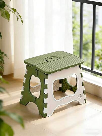 1pc Portable Outdoor Folding Stool, Lightweight And Compact Outdoor Chair, Handheld Mini Seat, Suitable For Camping, Travel, Beach, Picnic, Fishing, Beach Furniture, Picnic Accessory, Durable Space-Saving Folding Stool.