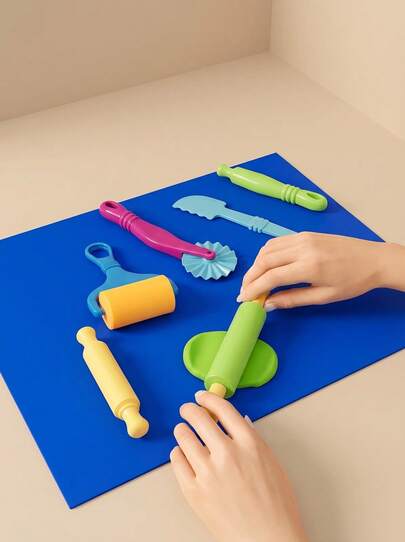 9/12/21/26pcs Colorful Clay Craft Tool Set, Includes Plastic Animal Cutters And Accessories, Multi-Color Clay, Clay Embossing Tools, Animal/Floral/Alphabet Patterns, Plastic Stamping Tools - Easy To Clean And Reusable, Suitable For Kindergarten, Birthday Parties And Home DIY, Bohemian/Vintage Style