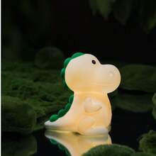 Đèn ngủ trẻ em hình khủng long, 7 màu và 3 độ sáng, đèn ngủ cho bé bú có thể điều chỉnh độ sáng, điều khiển cảm ứng và sạc lại được, đèn chống chói cho phòng trẻ em. - Nhiều màu - Xem 10