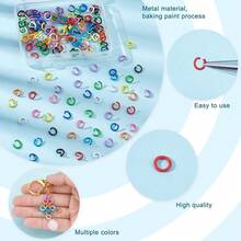 50g 6/8/10mm Colored Jump Rings Open Jump Rings O Ring Connectors Jewelry Making Rings Chainmail Rings For Keychain Choker Earring Necklaces Bracelet Jewelry Making - Multicolor - View 5