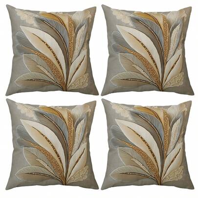 1/4 chiếc vỏ gối trang trí in họa tiết 3D nổi, in một mặt, kích thước 40*40cm, 45*45cm, 50*50cm, phù hợp cho ghế sofa, trang trí phòng khách, sử dụng hàng ngày.