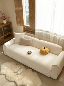 1 chiếc vỏ gối sofa dệt kim không đều, kiểu dáng tối giản cổ điển, bảo vệ sofa bốn mùa, chống trượt và chống bụi, đường viền cong mềm mại, chống nhăn, chất liệu mềm mại và mịn, bảo vệ sofa, có thể giặt máy, không biến dạng, chống phai màu, bền, chống lông thú cưng, chống bám bẩn, làm mới sofa, trang trí sofa, tăng thêm vẻ đẹp cho không gian, phù hợp với sofa 1-4 chỗ ngồi, sofa hình chữ L. - trắng - Xem 3