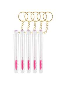 Conjunto de 10 Pincéis de Cílios Reutilizáveis, Tubos de Pincel para Sobrancelhas Descartáveis e Substituíveis, à Prova de Poeira, com Pontas de Diamante para Rímel, Ferramenta de Maquiagem para Cílios - Multicolorido - Ver 27