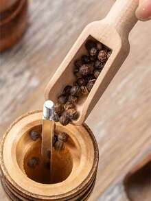 1/3/5/10 piezas Cuchara pequeña y linda de madera de bambú, Cuchara para sal de 5.5g/0.194oz, Adecuada para el hogar y la cocina, Regalo pensado para papá y mamá, Cuchara para granos de café de bambú, Cuchara para hojas de té, Cuchara para sales de baño, Cuchara para polvos, Cuchara para miel, Juego de múltiples piezas, Regalo para esposa o madre - Multicolor - Ver 7