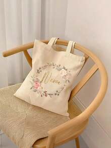 Customized Shopping Bag, Upload Image To Customize Reusable Tote Bag, Customizable With Pictures And Text - Multicolor - View 3