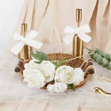 1 Rollo de 1.5 Pulgadas x 5 Yardas de Cinta Decorativa para Fiestas: Hecha a Mano con Borlas, Ideal para Manualidades, Bodas o Decoración del Hogar - un rollo - Ver 6