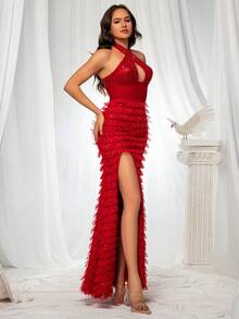 VIPGIRL Women Formal & Evening Dresses - Red - View 3