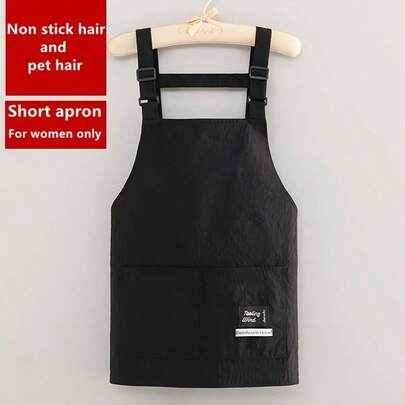 Tạp dề nữ mới - Kiểu ngắn - Chất liệu polyester mềm mại, thích hợp sử dụng trong nhà bếp, quán cà phê, nhà hàng hoặc văn phòng - Hoàn hảo cho việc nấu nướng và làm việc, tạp dề nhà bếp | Màu trơn | Tạp dề thời trang