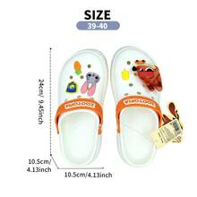 Miniso Disney Zootopia Series Thick-Soled Hole Slippers Judy Nick Cartoon Design Outdoor Home Anti-Slip Lightweight Eva Material (1 PC) - Multicolor - View 10