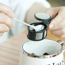 Portable Coffee Filter Spoon | High-Performance Capsule And Powder Filter, Suitable For Coffee Makers And Baking Enthusiasts, Plastic Material, Coffee Filter Spoon, Powder Filter Net Tool - Multicolor - View 6