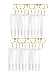 Conjunto de 10 Pincéis de Cílios Reutilizáveis, Tubos de Pincel para Sobrancelhas Descartáveis e Substituíveis, à Prova de Poeira, com Pontas de Diamante para Rímel, Ferramenta de Maquiagem para Cílios - Multicolorido - Ver 14