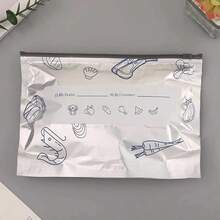 45个装可重复使用的铝箔食品保鲜袋 - 抗菌铝箔食品保鲜袋，带拉链封口，厨房必备食品分装和保鲜袋。铝箔袋可有效整理和保存冷冻食品。 - 彩色 - 查看 11