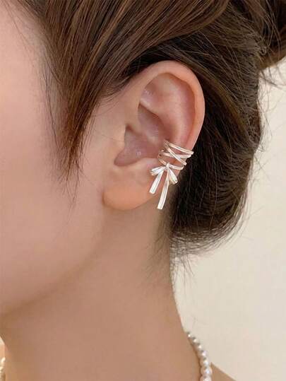 1 Đôi bông tai nơ ruy băng thời trang đa năng dành cho nữ không cần xỏ lỗ tai, phù hợp để đeo hàng ngày và hẹn hò, món quà hoàn hảo dành cho người yêu vào ngày Valentine.