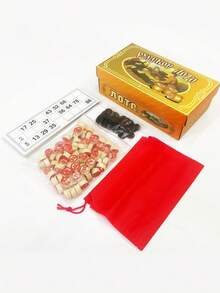 1件/2件套 宾果游戏互动派对游戏 双面数字卡片、国际象棋、家庭聚会、轻便适合男孩、女孩和成人、拉斯维加斯风格互动派对宾果卡片、筹码、1-90号数字宾果棋子套装、BLOTO宾果国际象棋 - 彩色 - 查看 6