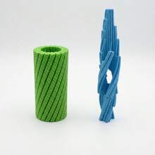 3D Printed Tactile Sensory Twisted Spiral Decompression Roller, For Office Desk, Sofa Side, Commute Bag, Instant "Stress Relief Button" Toy For Teens And Adults - Multicolor - View 7