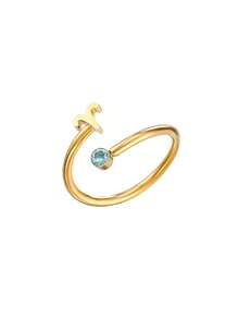 1pc S925 Sterling Silver 12 Zodiac Adjustable 14K Platinum Plated Toe Ring, Gift For Women & Girls - Toe Rings - View 6