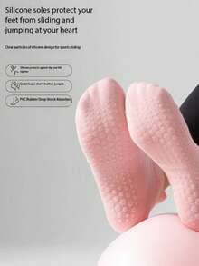3/6/10 Pairs Colorful Women's Yoga Socks, With Silicone Non-Slip Design And Comfortable Elastic Drawstring, These Short Yoga Dance Socks Are Solid Color Style, Perfect For Sports, Ballet And Yoga - Multicolor - View 7