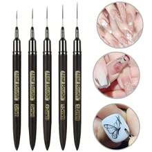 超细绘图笔工具美甲细线笔，超细绘图笔，渐变笔，美甲沙龙专用画笔套装 - 彩色 - 查看 4