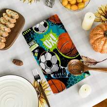 2/4/48pcs 2026 World Cup Football Pattern Print Kitchen Towels - Super Soft, Highly Absorbent Polyester Dish Towels & Hand Towels, Ideal For Holiday, Kitchen, Party Decor - Multicolor - View 9