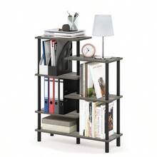 Bookcase - Französische Eiche/Schwarz - Übersicht 1