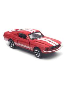 A Multi-Color Option Available-Vintage 1967 Mustang GT500 Model Car 1:32 Diecast Metal Toy - Pull Back Action, Openable Doors, Educational Toy For Boys Birthday Gift - Multicolor - View 1