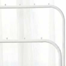 DASCK Perchero Burro Doble Metálico 110 cm Recibidor - Blanco - Ver 2