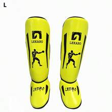 Lekaro Adult Professional Fighting Leg Guards, Kickboxing Leg And Foot Protection Gear, For Muay Thai, MMA, Boxing, Black/Grey/White/Yellow/Karate Fighting Protection Equipment - Multicolor - View 16