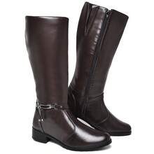 Women's Riding Boots, High Shaft, High Quality, Comfortable, Sexy, For Parties Or Offices - 咖啡棕 - 查看 4