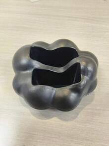 现代简约黑白遥控器收纳盒，顶部带软垫，节省空间，适用于电视、DVD/蓝光播放器、音响系统和游戏机，客厅和卧室媒体控制台收纳整理盒，装饰性遥控器收纳盒，带储物空间 - 彩色 - 查看 10