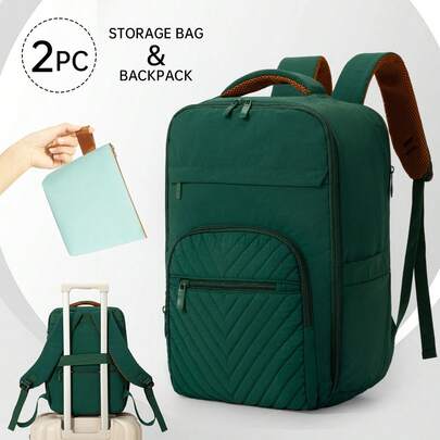 Myco Ryanair Cabin Bag, Airplane Backpack, 40x20x25cm Shoulder Bag, Lightweight Women's Travel Backpack, 2025 New Minimalist Design, Suitable For Middle School Students, Travel, Hiking, Laptop, Nylon Back To School Gift For Men