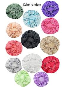 1/3件装护发浴帽，防脱发帽，产后帽，发膜帽，干湿两用帽，沐浴帽，睡眠帽 - 彩色 - 查看 2