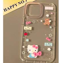 SANRIO Pink Cute  Cute Girl Heart Cartoon Phone Case For 17 16 15 14 13 12 11 Pro Plus Y2K - 唯一情況 - 查看 7
