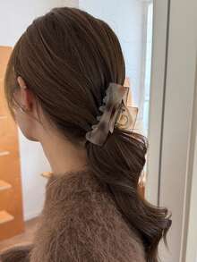 1pc Women's Retro Tie Dye Medium Hair Clip, Hair Claw Suitable For Daily, Vacation, Party Wear - Multicolor - View 5