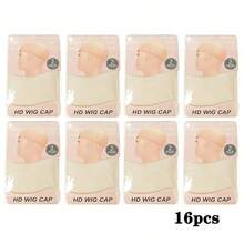 4 Packs HD Wig Caps - Invisible, Sheer, Ultra-Thin Stretchy Stocking Caps For Lace Front Wigs - View 9