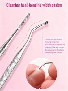 3pcs Nail Polish Remover Pen - Silver - View 7