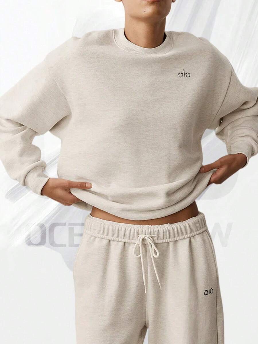 Accolade Crew Neck Pullover - 燕麥希瑟 - 查看 1