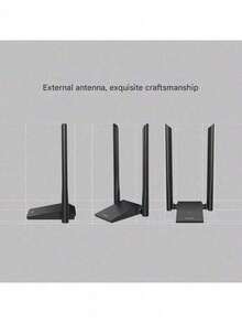 tp-link Gigabit Dual-Band USB3.0 Wireless Network Card, Desktop/Laptop WiFi Adapter Receiver, High Gain, Transmitter, TL-WN826N [Single Band 300M Plug And Play Version] - Black - View 5