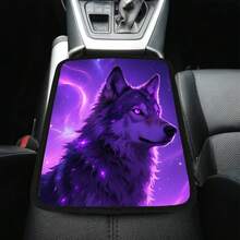 Tấm lót tay vịn ô tô, Tấm bọc tay vịn chống trượt, chống mài mòn, in hình sói cá tính, dùng được cả bốn mùa. - A - Xem 6